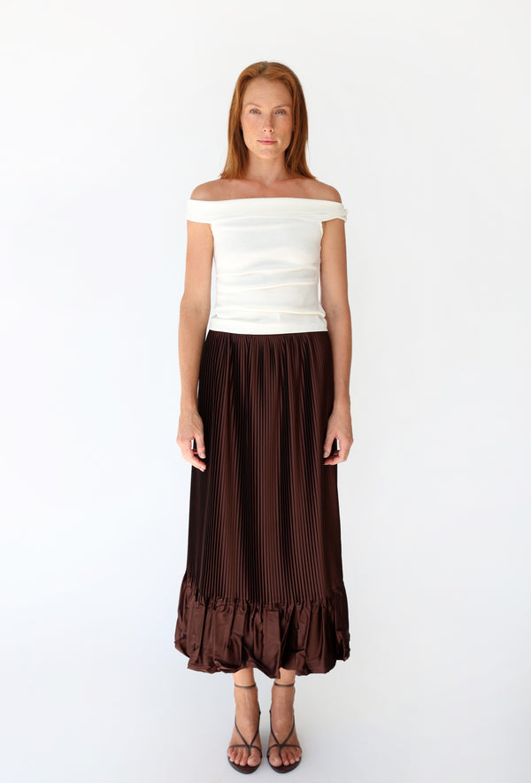 Ležata 0,5 plisovaná sukňa