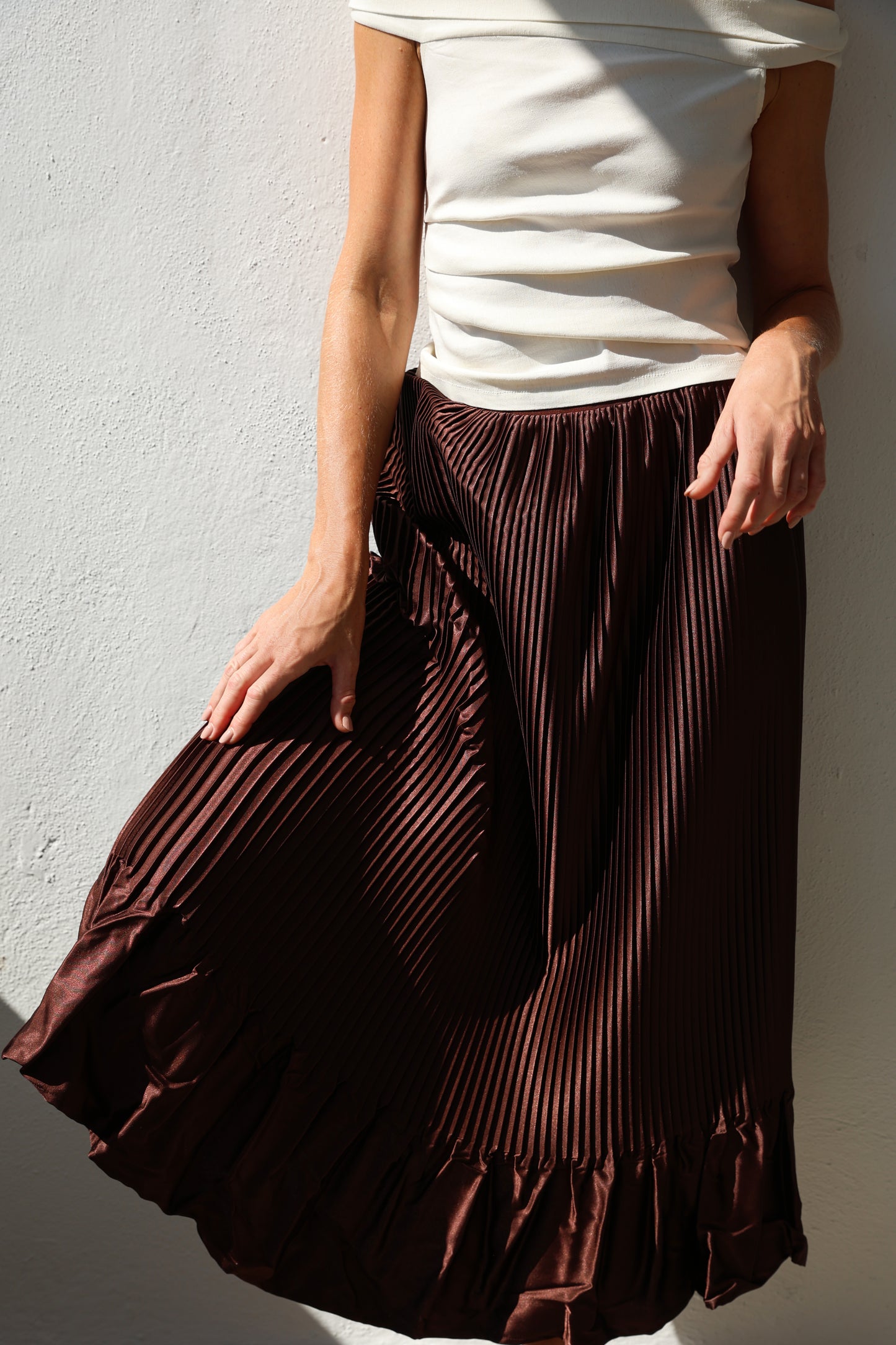 Ležata 0,5 plisovaná sukňa