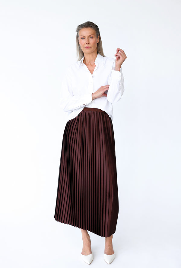 Ležatá 1,5 plisovaná sukňa